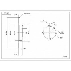 ELSŐ FÉKTÁRCSA GOLF,IBIZA 1.5,1.6,1.8 171615301