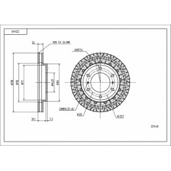 ELSŐ FÉKTÁRCSA PAJERO 2.5-3.5 00- 4615A061