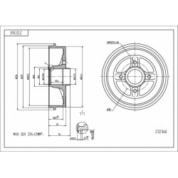 FÉKDOB /T/KANGOO,EXPRESS 97- 43200-00QAG