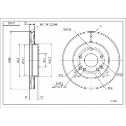 FÉKTÁRCSA ELÖL DB C(W202),E(W210)/MAL/KPL 2034210312