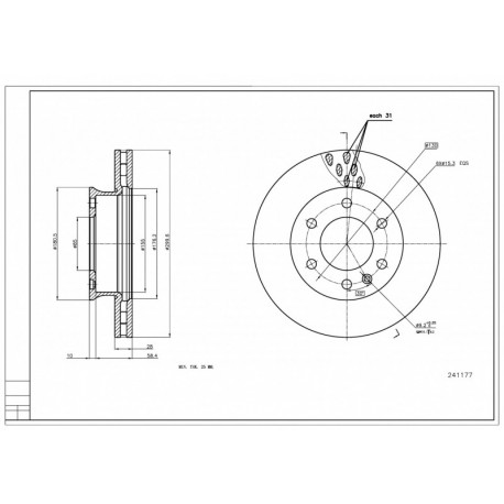ELSŐ FÉKTÁRCSA SPRINTER 06- /MAL/KPL 1,79769313486232E+308