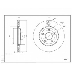 ELSŐ FÉKTÁRCSA FREEMONT 2.0JTD 11- 04779712AA