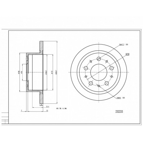 HÁTSÓ JUMPER FÉKTÁRCSA 06- 1607880680