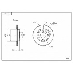ELSŐ FÉKTÁRCSA PASSAT 78-87 239/20/18 321615301A