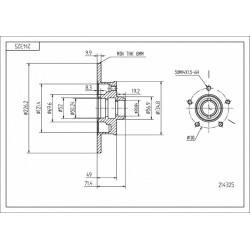 HÁTSÓ FÉKTÁRCSA CORRADO 91- 226/10/8 357615601A