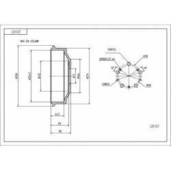 FÉKDOB /T/ DUCATO 81- 1313675080