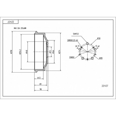FÉKDOB /T/ DUCATO 81- 1313675080