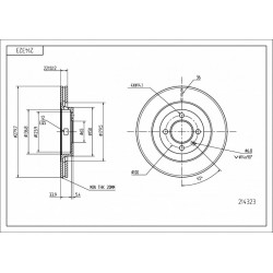 ELSŐ FÉKTÁRCSA CORRADO 88-93 280/22/20 535615301