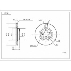 ELSŐ FÉKTÁRCSA TOYOTA AVENSIS 97- 43512-05030