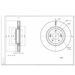 ELSŐ FÉKTÁRCSA HYUNDAI I40 1.6I 11- 517122T000