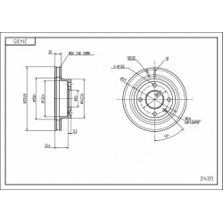FÉKTÁRCSA ELÖL PASSAT 88-,GOLF 1.6 92-97 321615301D