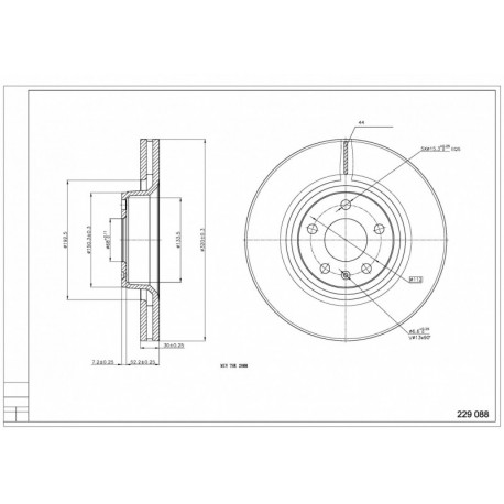 ELSŐ FÉKTÁRCSA A6 2.7,3.2 04- 4E0615301AD