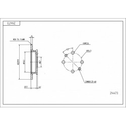 ELSŐ FÉKTÁRCSA ATOS 1.0I 12V 98- 51712-02000