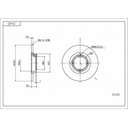 ELSŐ FÉKTÁRCSA MATIZ 0.8I 98- 96254392