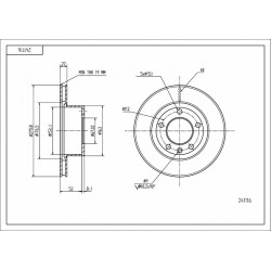 ELSŐ FÉKTÁRCSA DB VITO /MAL/KPL 6384210112