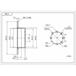 HÁTSÓ FÉKTÁRCSA VECTRA 95- /MAL/KPL 0569117