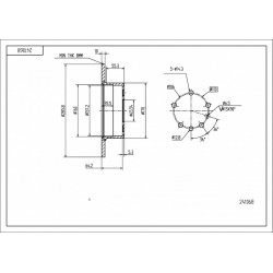 HÁTSÓ FÉKTÁRCSA VECTRA 95- /MAL/KPL 0569118