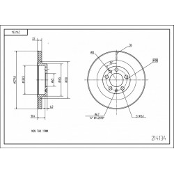 FÉKTÁRCSA ELÖL AUDI A3 1.8I 20V/OCTAVIA 1J0615301E