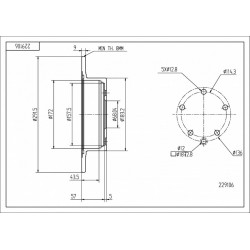 HÁTSÓ FÉKTÁRCSA QASHQAI 1.5 07- 43206-9W000