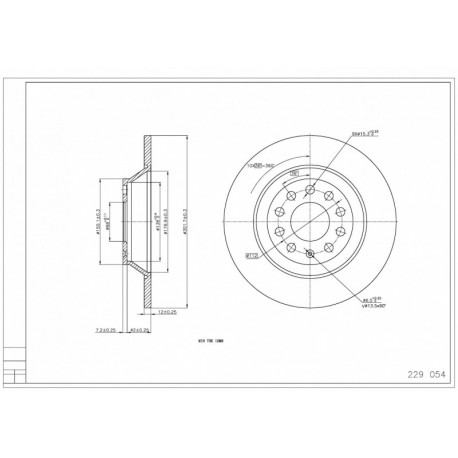 HÁTSÓ FÉKTÁRCSA AUDI A6 2.0-3.0 05- 4F0615601E