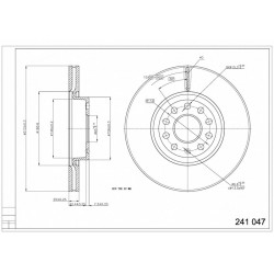 ELSŐ FÉKTÁRCSA AUDI/SKODA/VW 06- /MAL/KPL 1K0615301