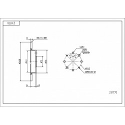HÁTSÓ FÉKTÁRCSA CARENS 1.6I 02-06 0K9A226251