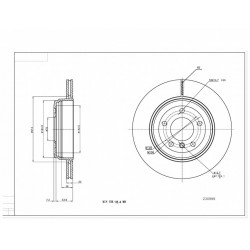HÁTSÓ FÉKTÁRCSA BMW E60 03- 34216753215