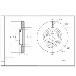 ELSŐ FÉKTÁRCSA MAZDA CX5 2.0I 11- 11- GHP9-33-251A