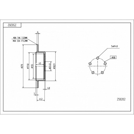 HÁTSÓ FÉKTÁRCSA PT CRUISER 00- 0000K04616433