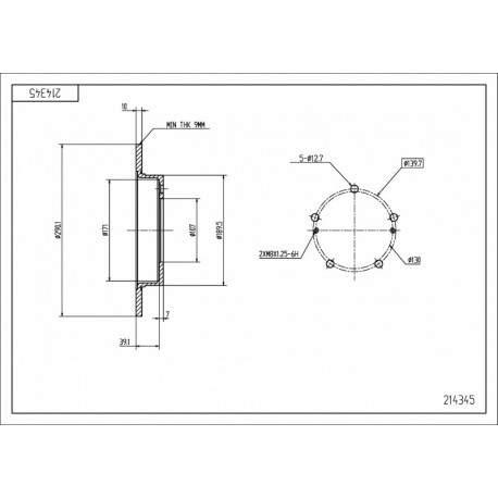 ELSŐ FÉKTÁRCSA SUZUKI SAMURAI 86- 5521180000