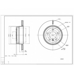 HÁTSÓ FÉKTÁRCSA BMW X5,X6 07- 34216771970