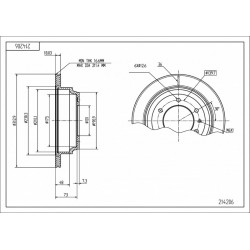 HÁTSÓ FÉKTÁRCSA MONTEREY 92- 313/18/16.6 569104