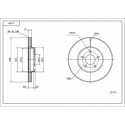 ELSŐ FÉKTÁRCSA MONDEO 00- 1321488