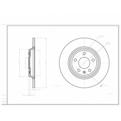 HÁTSÓ FÉKTÁRCSA AUDI A4 2.0 TDI 07- 08A75910