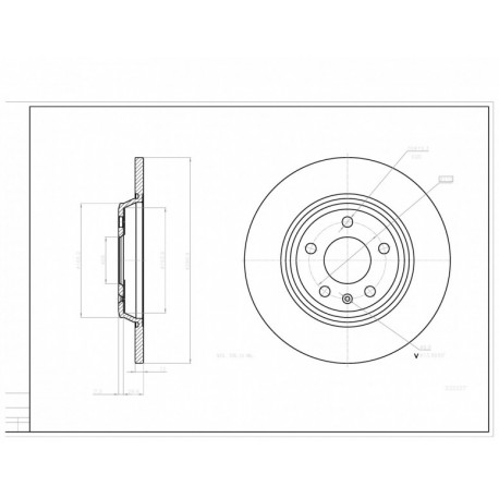 HÁTSÓ FÉKTÁRCSA AUDI A4 2.0 TDI 07- 08A75910