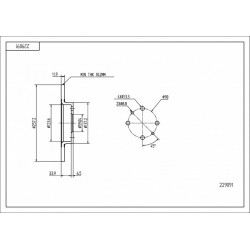 FÉKTÁRCSA ELÖL TIPO,TEMPRA 257/12/10.2 46554302