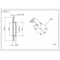 ELSŐ FÉKTÁRCSA BERLINGO /MAL/KPL 1608691680