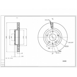 ELSŐ FÉKTÁRCSA MAZDA 3 2.0 13- B45G-33-251A