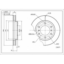 ELSŐ FÉKTÁRCSA L200 05- 4615A002T