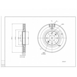 ELSŐ FÉKTÁRCSA C4 04- 1606308280