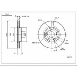 ELSŐ FÉKTÁRCSA ACCORD VIII 2.0-2.4 03- 45251-SEA-E30