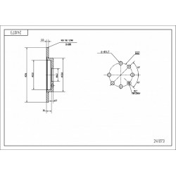 ELSŐ FÉKTÁRCSA KADETT 1.6-1.6D /MAL/KPL 569030