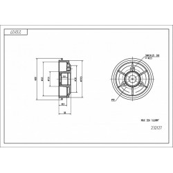 FÉKDOB /T/ CITROEN AX 165/166/38.5 424733