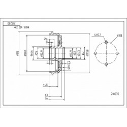 FÉKDOB /T/ ESCORT 1.1-1.4 90-/LESS LOZ 1E0026251