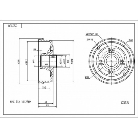 FÉKDOB /T/ CLIO 98- 7700419824