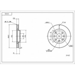 ELSŐ FÉKTÁRCSA CORSA 02- /260/ /MAL/KPL 569000
