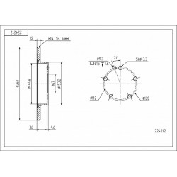 FÉKTÁRCSA ELÖL DB A-OSZTÁLY 97- 1684210112