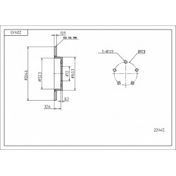 HÁTSÓ FÉKTÁRCSA MAZDA 3 1.4-1.6 03- BFF426251