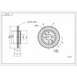 ELSŐ FÉKTÁRCSA RENAULT R19,R21 /MAL/KPL 40206-00Q0D