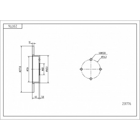HÁTSÓ FÉKTÁRCSA PRIMERA 1.6-2.0 98-01 43206-99J04